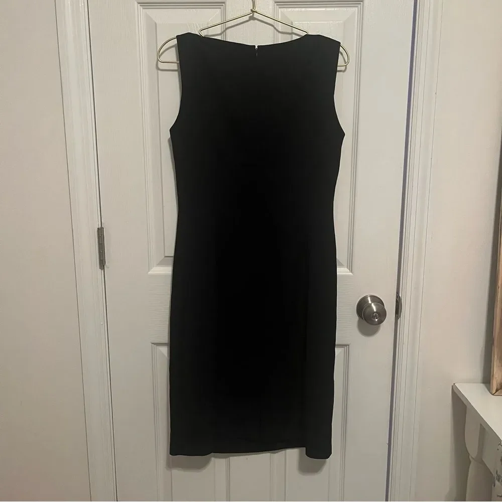NWT Lafayette 148 New York Black Midi Dress